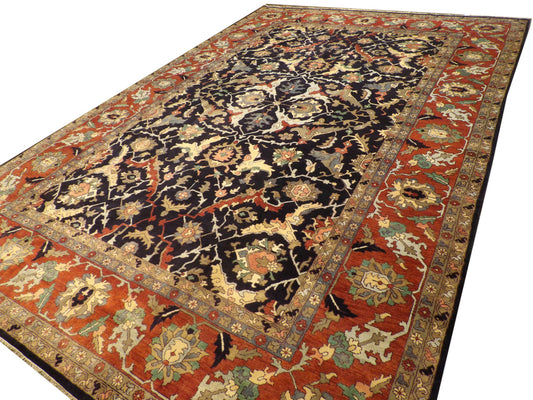 Persian Ziegler Hand knotted Wool Rug 12 x 17'9'' - W830