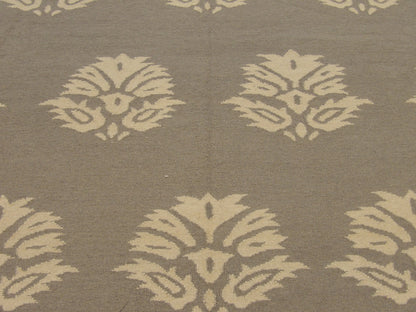 Coastal Flat-Weave Indoor/Outdoor Beach Rug 8'0"x10'0" Hand-knotted Rug -w1084