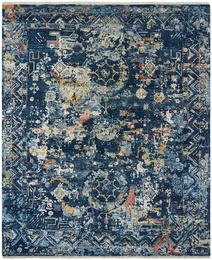 Transitional Hand Knotted Rug Wool & Silk - KKH3520