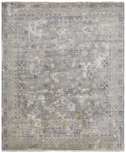 Transitional Hand Knotted Rug Wool & Silk - KKH3500