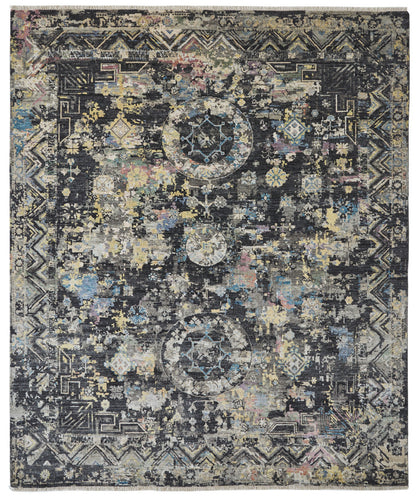 Transitional Hand Knotted Rug Wool & Silk - KKH3510