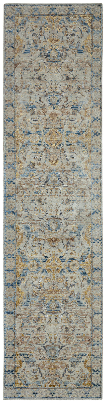 Transitional Hand Knotted Rug Wool & Silk - KKT13620