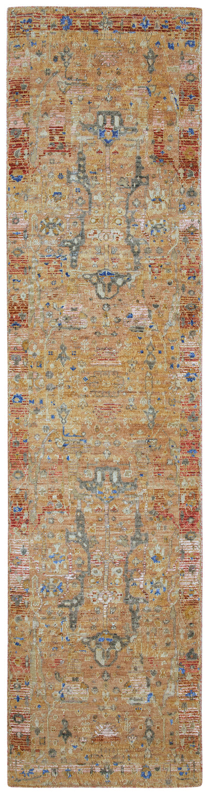 Transitional Hand Knotted Rug Wool & Silk - KKT13610