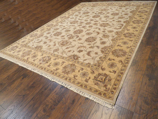 Agra Ziegler Hand knotted Wool Rug 9'0" x 12'0" - w307