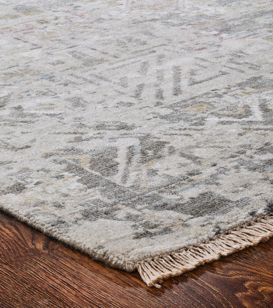 Transitional Hand Knotted Rug Wool & Silk - KKH3450