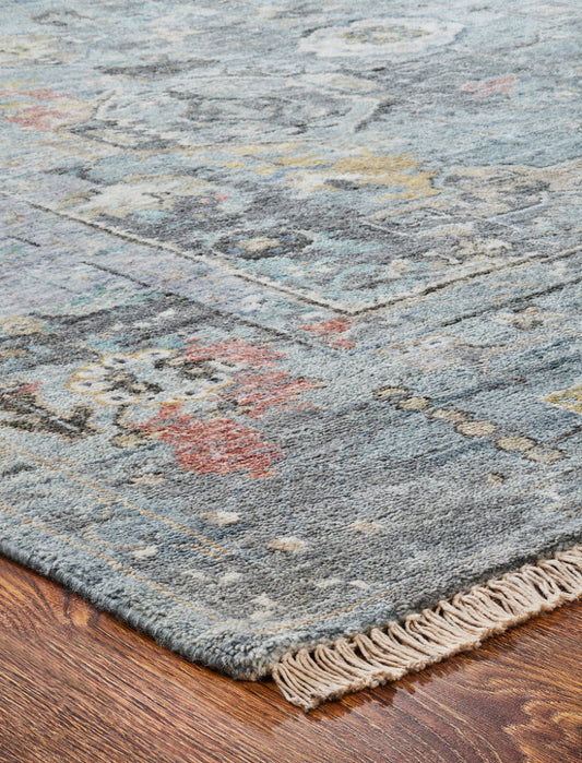 Transitional Hand Knotted Rug Wool & Silk - KKH3470