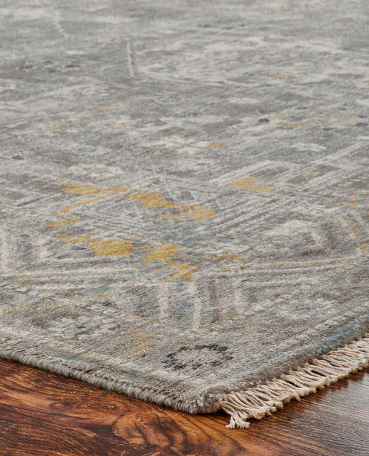 Transitional Hand Knotted Rug Wool & Silk - KKH3500