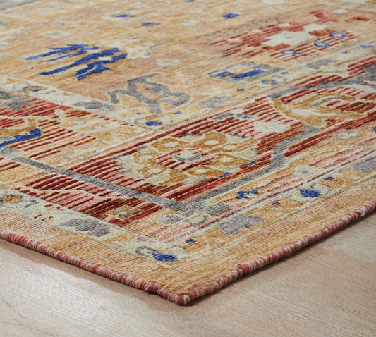 Transitional Hand Knotted Rug Wool & Silk - KKT13610