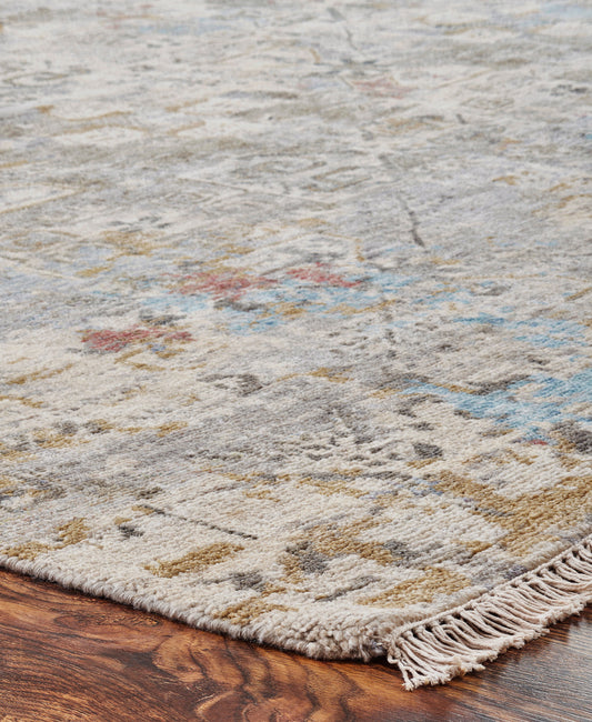 Transitional Hand Knotted Rug Wool & Silk - KKH3480