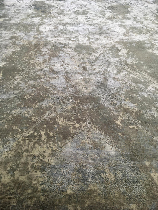 Emerald Collection Wool & Silk Handknotted Rug 9'00" X 12'01" -Art52303