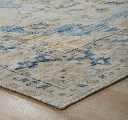 Transitional Hand Knotted Rug Wool & Silk - KKT13620