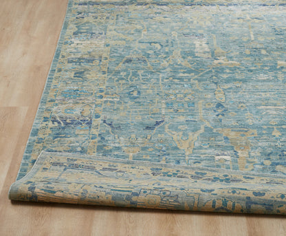 Transitional Hand Knotted Rug Wool & Silk - KKT13600
