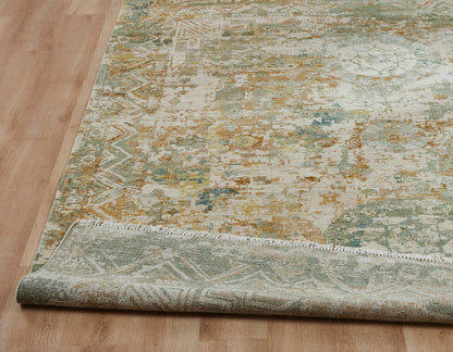 Transitional Hand Knotted Rug Wool & Silk - KKH3530