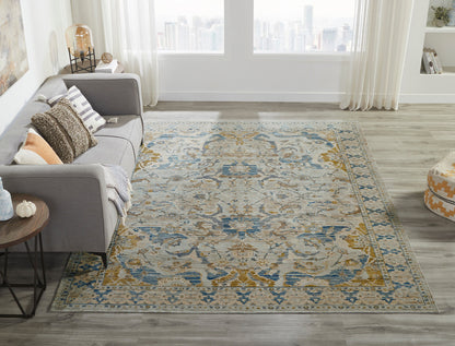 Transitional Hand Knotted Rug Wool & Silk - KKT13620