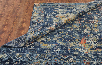 Transitional Hand Knotted Rug Wool & Silk - KKH3520