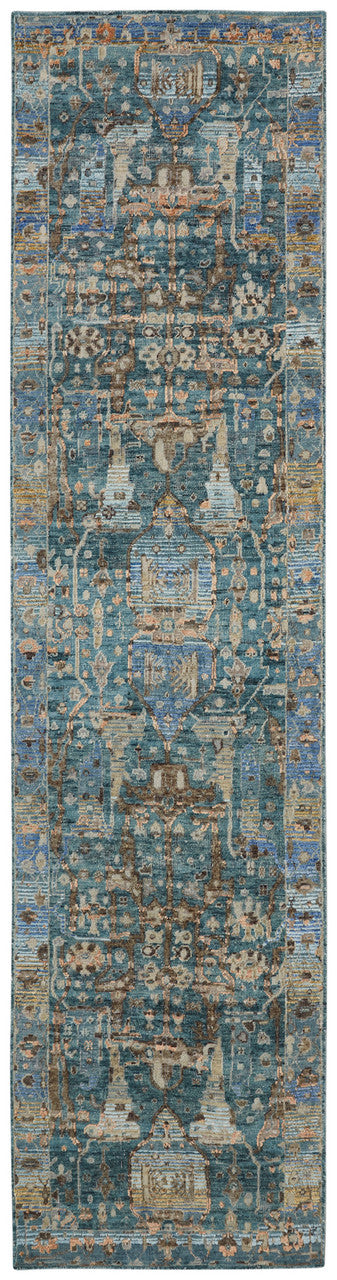 Transitional Hand Knotted Rug Wool & Silk - KKT13640
