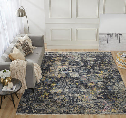 Transitional Hand Knotted Rug Wool & Silk - KKH3510