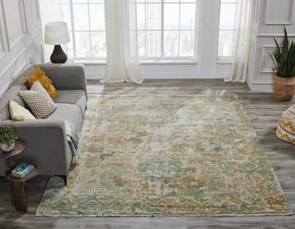 Transitional Hand Knotted Rug Wool & Silk - KKH3530