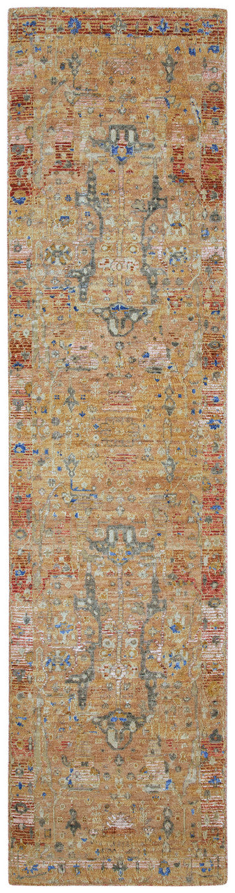 Transitional Hand Knotted Rug Wool & Silk - KKT13610