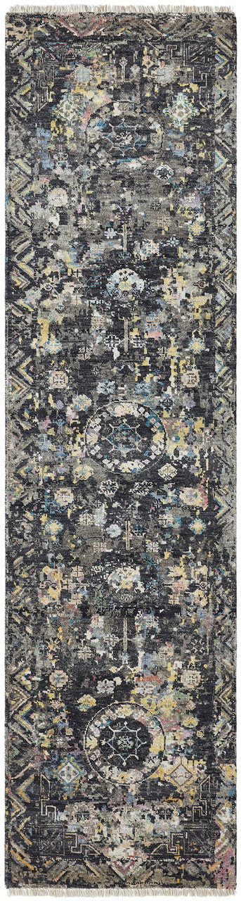 Transitional Hand Knotted Rug Wool & Silk - KKH3510