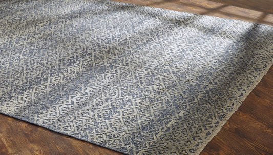 Hand Knotted Wool Transitional Rug KHV1350