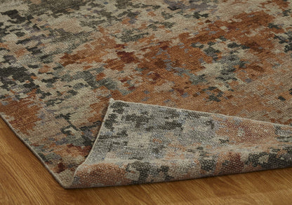 Hand Knotted Wool & Silk Modern Rug KHW9520