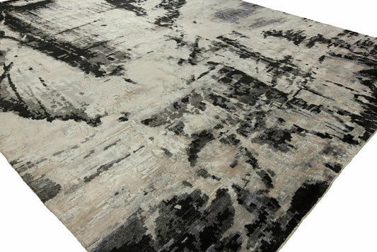 Hand Knotted Silk Modern Rug KJN0710