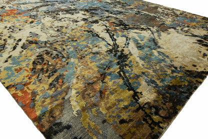 Hand Knotted Silk Modern Rug KJN0720