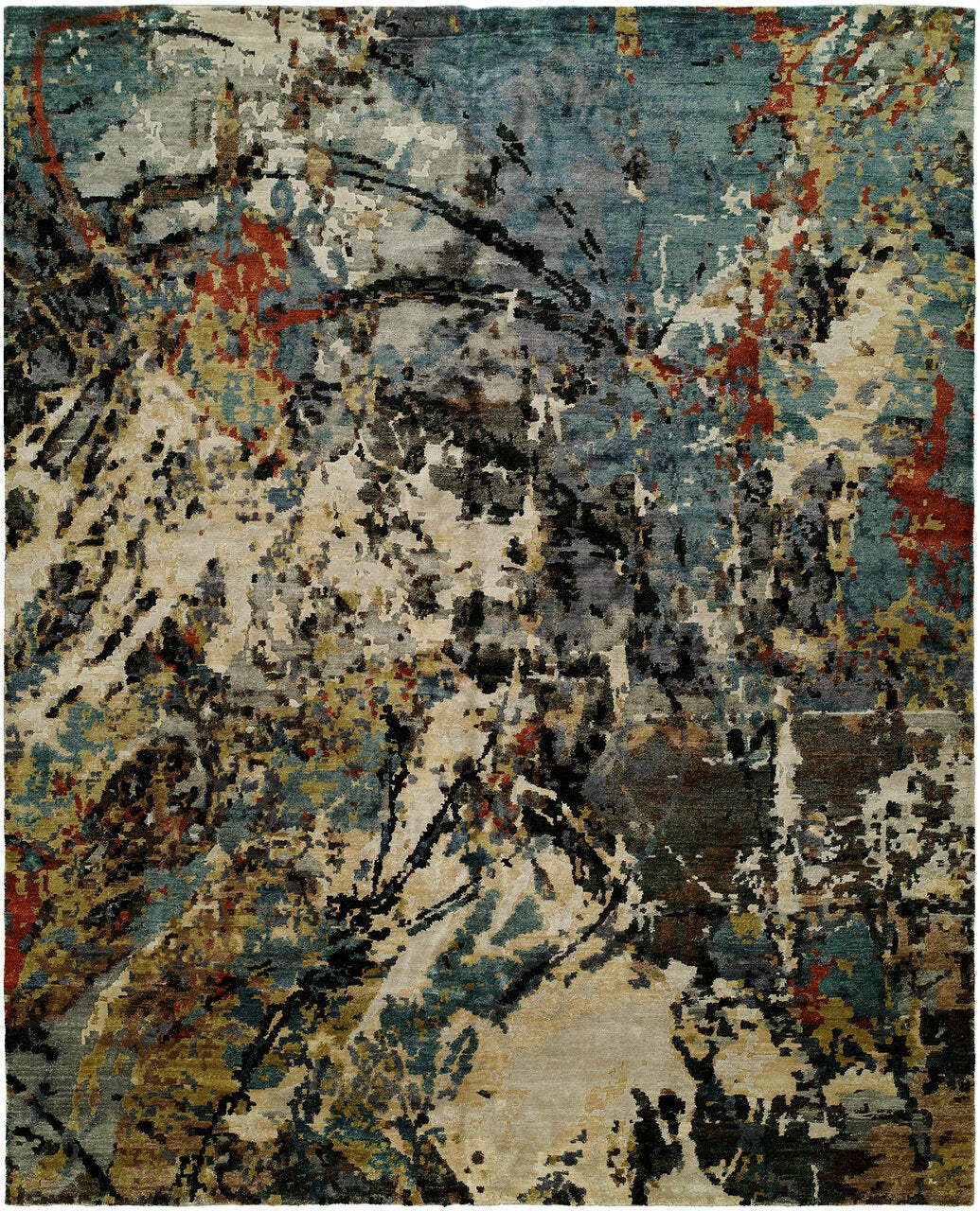 Hand Knotted Silk Modern Rug KJN0720 KJN0720 physical All Rugs New