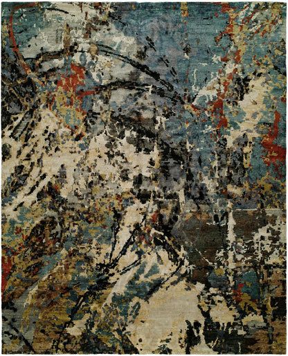 Hand Knotted Silk Modern Rug KJN0720 KJN0720 physical All Rugs New