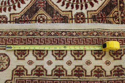 Traditional Khotan Peshawar Wool Hand Knotted Rug 7.0X8.0 - w5041