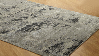 Hand Knotted Wool & Silk Modern Rug KNL3870