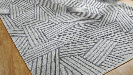 Hand Loom Wool & Silk Modern Rug KTT5900