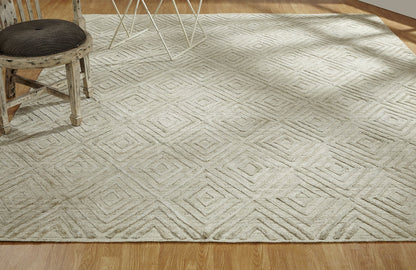 Hand Loom Wool & Silk Transitional Rug KTT5930
