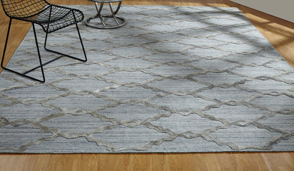 Hand Loom Wool & Silk Modern Rug KTT5950