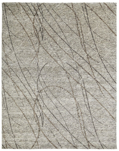 Hand Knotted Wool & Silk Modern Rug KVS6050