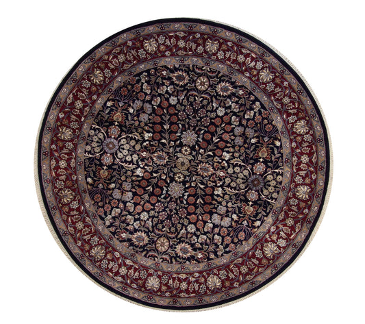 Traditional Fine Heraki Wool/silk Hand Knotted Rug 5.2x5.2  -w20219