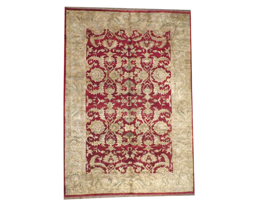 Agra Ziegler Antique Wash Hand knotted Rug 12'3" x 17'9" - w1147