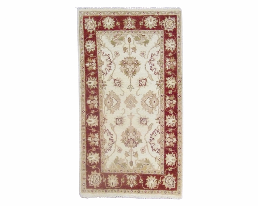 Agra Ziegler Hand knotted Wool Rug 2'3" x 4'1" - w522 w522 physical All Rugs New