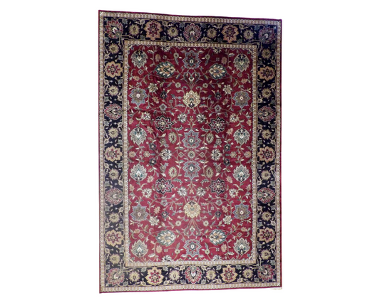 Turk Kashan Antique Wash 12 x 18 Hand knotted Rug - w1136