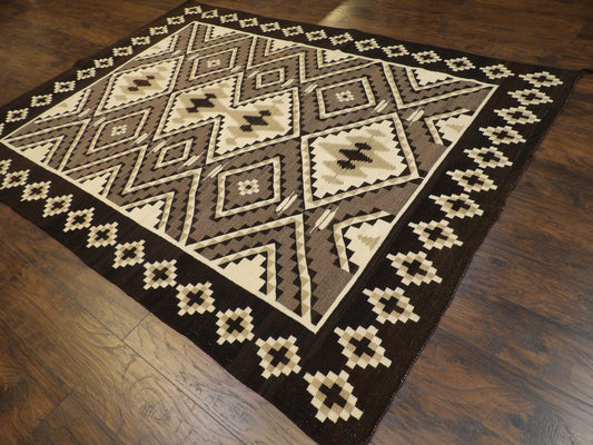 Tribal Navajo American Indian Tribe Rug 7'0"x9'0" Hand-knotted Rug -ROBIN-6