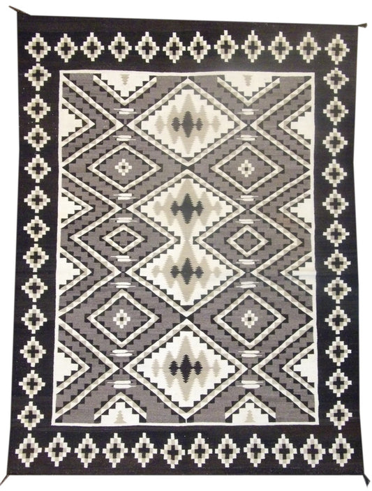 Tribal Navajo American Indian Tribe Rug 7'0"x9'0" Hand-knotted Rug -ROBIN-6