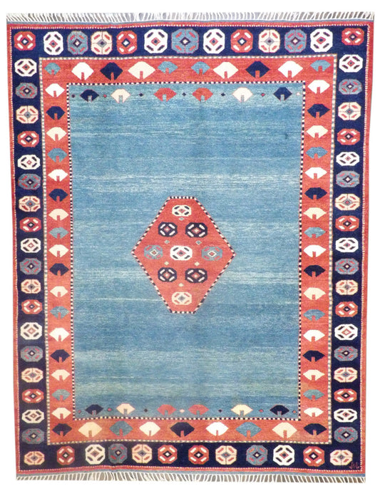 Turkish Tribal Antique Khorjan 8'0"x11'0" Hand-knotted Rug -robin-9