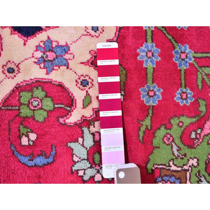 Persian Wool Hand Knotted Rug Red No Border 4.10X7.2 -O059643