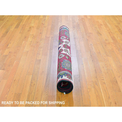 Persian Wool Hand Knotted Rug Red No Border 4.10X7.2 -O059643