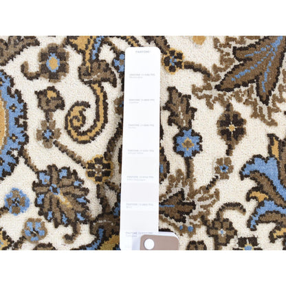 Rajasthan Wool Hand Knotted Rug Ivory No Border 2.0X3.2 -O080612