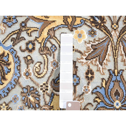 Rajasthan Wool Hand Knotted Rug Grey No Border 2.0X3.2 -O080613