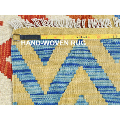 Flat Weave Wool Hand Woven Rug Multicolored No Border 6.6X9.3 -O081585