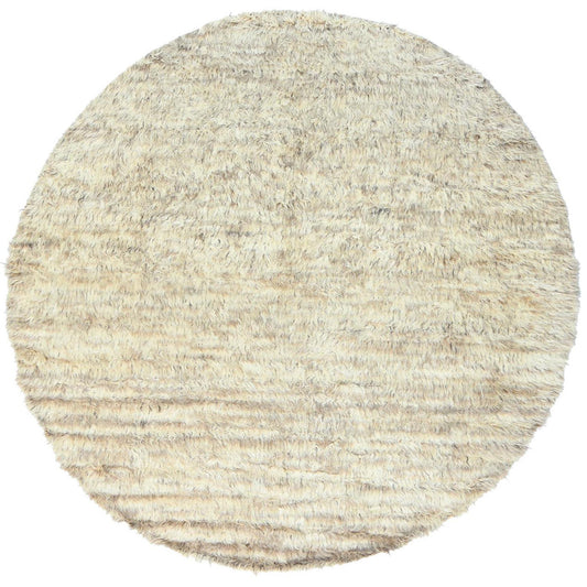 Tribal & Geometric Wool Hand Knotted Rug Ivory No Border 10.1X10.0 -O082986