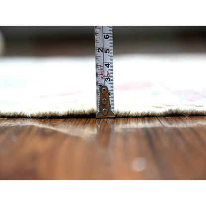 Oushak And Peshawar Wool Hand Knotted Rug Ivory No Border 2.11X6.1 -O088229